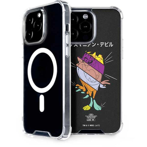 Looney Tunes Tasmanian Devil Sliced Juxtapose iPhone 13 Pro Max MagSafe Case