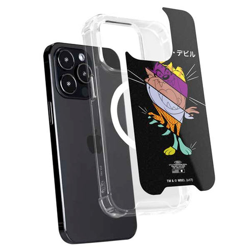 Looney Tunes Tasmanian Devil Sliced Juxtapose iPhone 13 Pro Max MagSafe Case