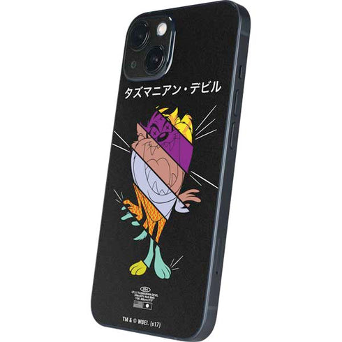 Looney Tunes Tasmanian Devil Sliced Juxtapose iPhone 13 Skin