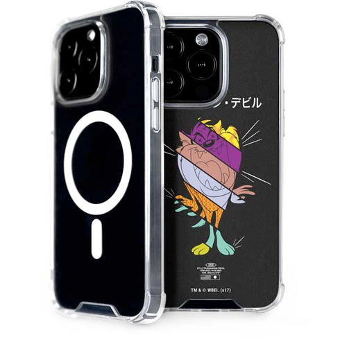 Looney Tunes Tasmanian Devil Sliced Juxtapose iPhone 14 Pro MagSafe Case