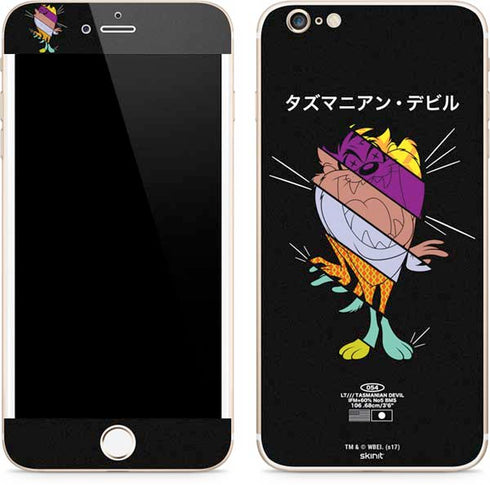 Looney Tunes Tasmanian Devil Sliced Juxtapose iPhone 6/6s Plus Skin