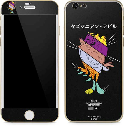 Looney Tunes Tasmanian Devil Sliced Juxtapose iPhone 6/6s Skin