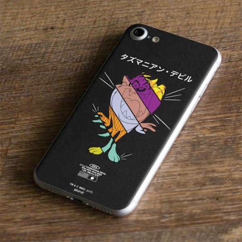 Looney Tunes Tasmanian Devil Sliced Juxtapose iPhone 8 Skin