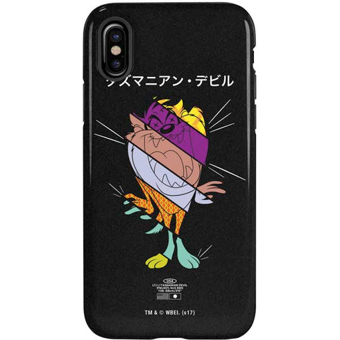 Looney Tunes Tasmanian Devil Sliced Juxtapose iPhone XS Pro Case