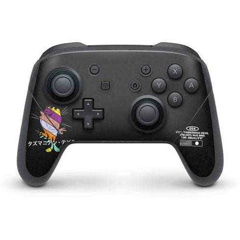 Looney Tunes Tasmanian Devil Sliced Juxtapose Nintendo Switch Pro Controller Skin
