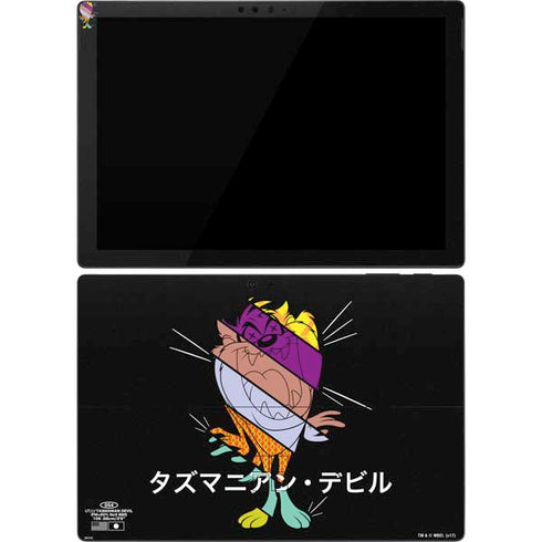 Looney Tunes Tasmanian Devil Sliced Juxtapose Surface Pro 7 Skin