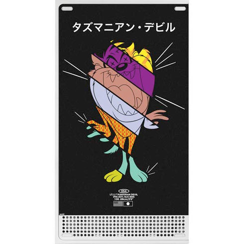 Looney Tunes Tasmanian Devil Sliced Juxtapose Xbox Series S Console Skin