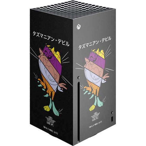 Looney Tunes Tasmanian Devil Sliced Juxtapose Xbox Series X Console Skin
