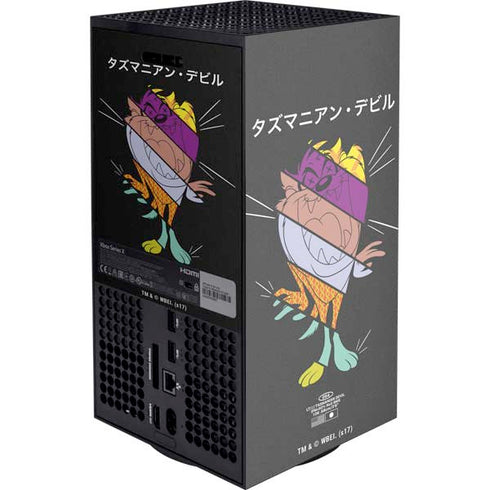 Looney Tunes Tasmanian Devil Sliced Juxtapose Xbox Series X Console Skin
