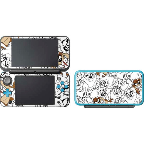 Looney Tunes Tasmanian Devil Super Sized Pattern Nintendo 2DS XL (2017) Skin