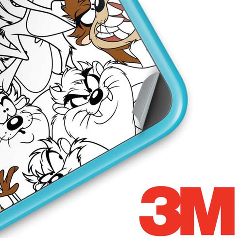 Looney Tunes Tasmanian Devil Super Sized Pattern Nintendo 2DS XL (2017) Skin