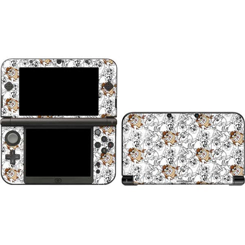Looney Tunes Tasmanian Devil Super Sized Pattern 3DS XL 2015 Skin