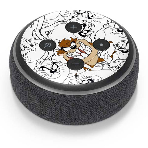Looney Tunes Tasmanian Devil Super Sized Pattern Amazon Echo Dot Skin