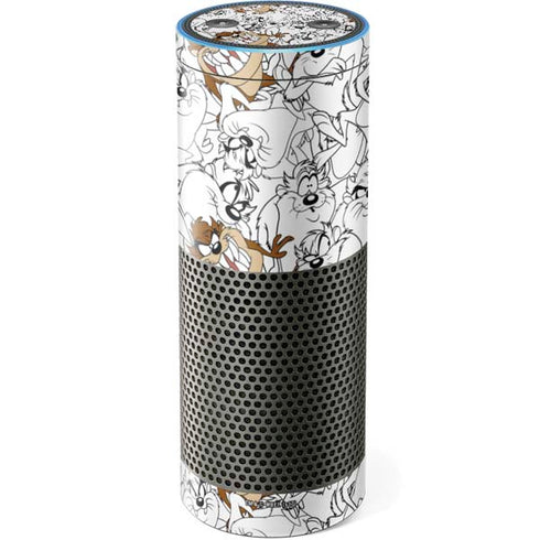 Looney Tunes Tasmanian Devil Super Sized Pattern Amazon Echo Skin