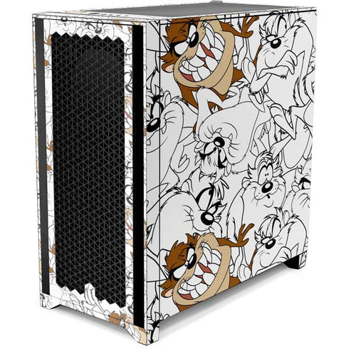 Looney Tunes Tasmanian Devil Super Sized Pattern Corsair 4000D Tempered Glass Mid-Tower ATX Case Skin