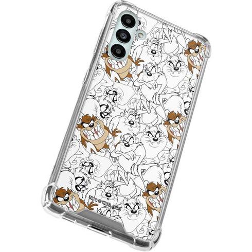Looney Tunes Tasmanian Devil Super Sized Pattern Galaxy A13 5G Clear Case