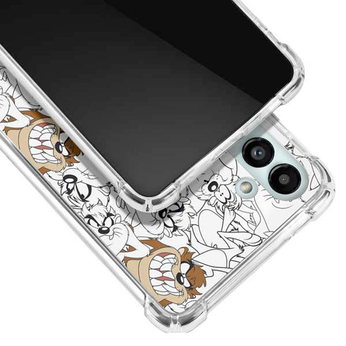 Looney Tunes Tasmanian Devil Super Sized Pattern Galaxy A13 5G Clear Case