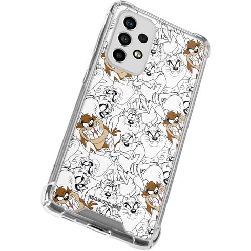 Looney Tunes Tasmanian Devil Super Sized Pattern Galaxy A53 5G Clear Case