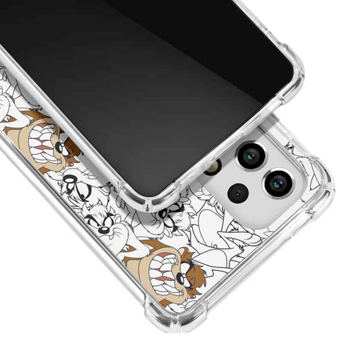 Looney Tunes Tasmanian Devil Super Sized Pattern Galaxy A53 5G Clear Case