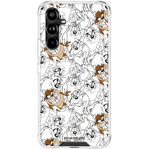 Looney Tunes Tasmanian Devil Super Sized Pattern Galaxy A54 5G Clear Case