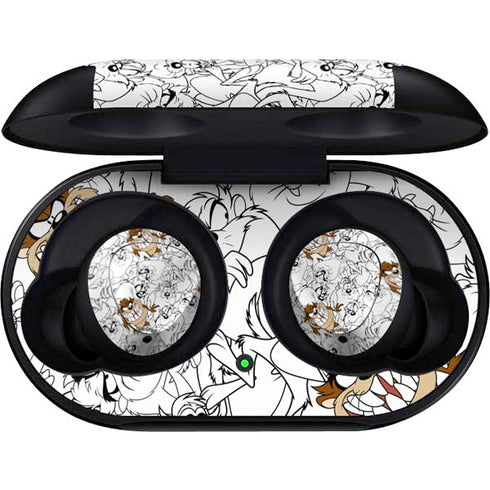 Looney Tunes Tasmanian Devil Super Sized Pattern Galaxy Buds Skin