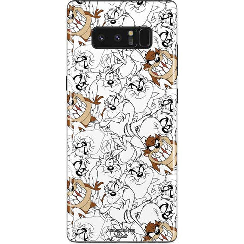 Looney Tunes Tasmanian Devil Super Sized Pattern Galaxy Note 8 Skin