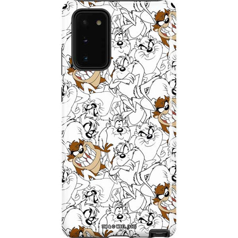 Looney Tunes Tasmanian Devil Super Sized Pattern Galaxy Note20 5G Pro Case