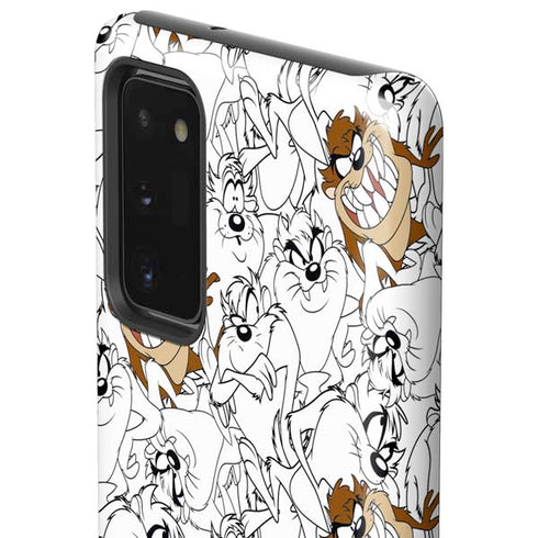 Looney Tunes Tasmanian Devil Super Sized Pattern Galaxy Note20 5G Pro Case