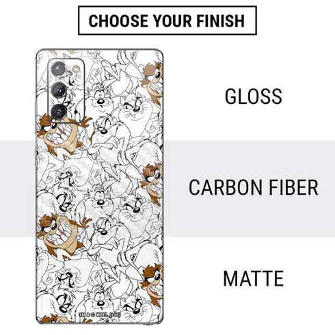 Looney Tunes Tasmanian Devil Super Sized Pattern Galaxy Note20 5G Skin
