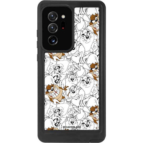Looney Tunes Tasmanian Devil Super Sized Pattern Galaxy Note20 Ultra 5G Waterproof Case