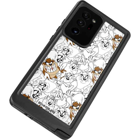 Looney Tunes Tasmanian Devil Super Sized Pattern Galaxy Note20 Ultra 5G Waterproof Case