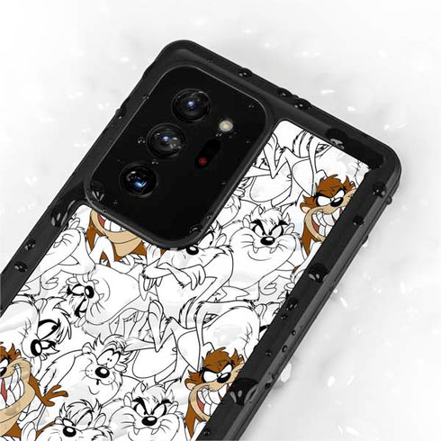 Looney Tunes Tasmanian Devil Super Sized Pattern Galaxy Note20 Ultra 5G Waterproof Case