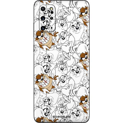 Looney Tunes Tasmanian Devil Super Sized Pattern Galaxy S20 Plus Skin