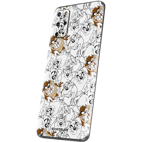 Looney Tunes Tasmanian Devil Super Sized Pattern Galaxy S20 Plus Skin