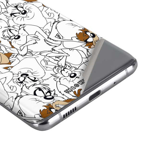 Looney Tunes Tasmanian Devil Super Sized Pattern Galaxy S20 Plus Skin