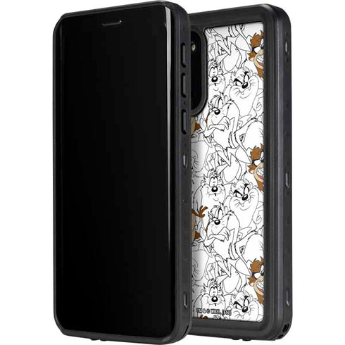 Looney Tunes Tasmanian Devil Super Sized Pattern Galaxy S20 Plus Waterproof Case
