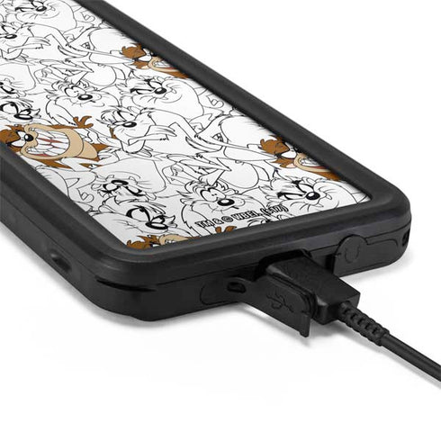 Looney Tunes Tasmanian Devil Super Sized Pattern Galaxy S20 Plus Waterproof Case