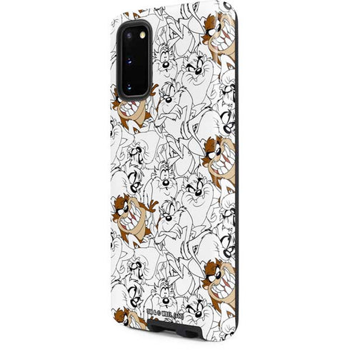 Looney Tunes Tasmanian Devil Super Sized Pattern Galaxy S20 Pro Case