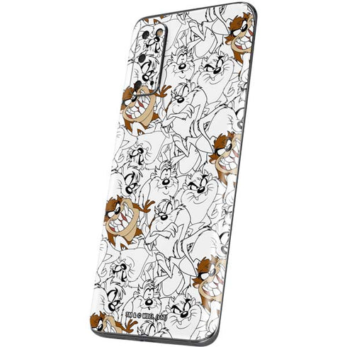 Looney Tunes Tasmanian Devil Super Sized Pattern Galaxy S20 Skin
