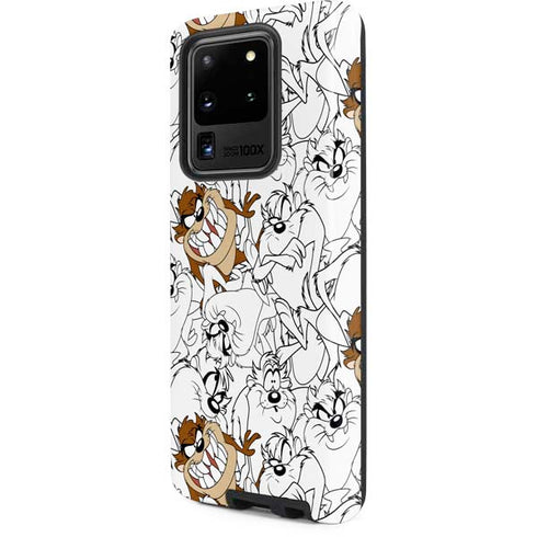 Looney Tunes Tasmanian Devil Super Sized Pattern Galaxy S20 Ultra 5G Pro Case