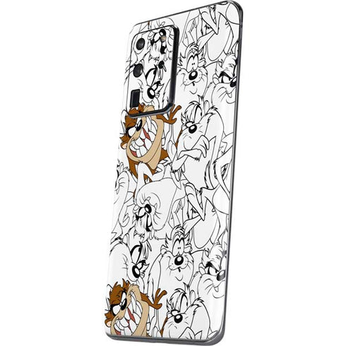 Looney Tunes Tasmanian Devil Super Sized Pattern Galaxy S20 Ultra 5G Skin