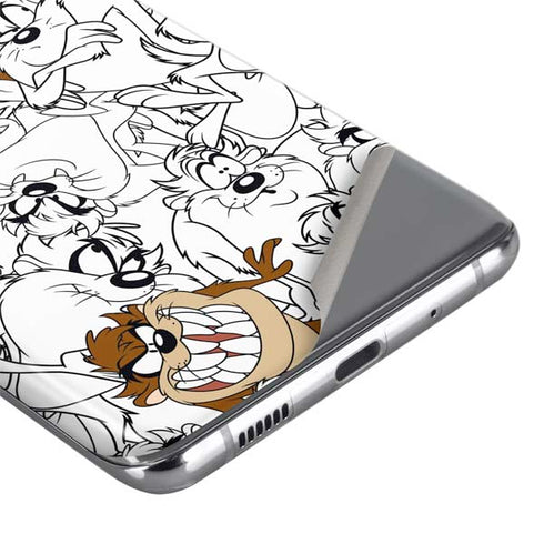 Looney Tunes Tasmanian Devil Super Sized Pattern Galaxy S20 Ultra 5G Skin