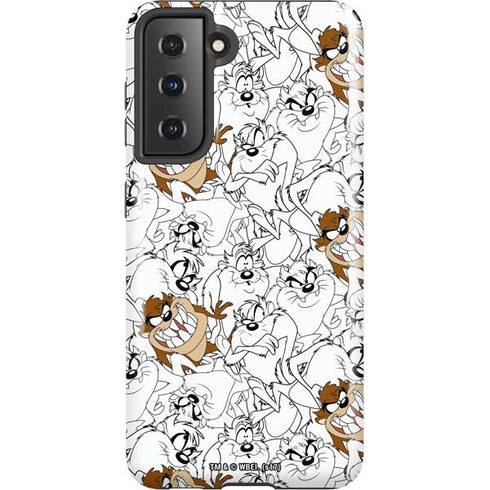 Looney Tunes Tasmanian Devil Super Sized Pattern Galaxy S21 5G Pro Case