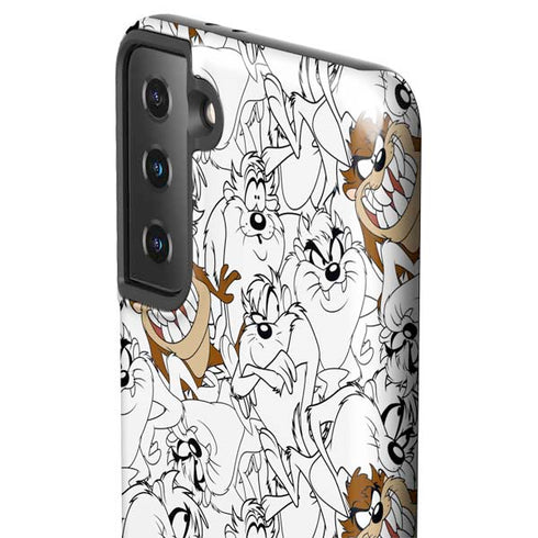 Looney Tunes Tasmanian Devil Super Sized Pattern Galaxy S21 Plus 5G Pro Case