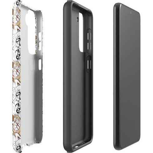 Looney Tunes Tasmanian Devil Super Sized Pattern Galaxy S21 Plus 5G Pro Case