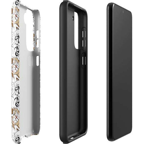 Looney Tunes Tasmanian Devil Super Sized Pattern Galaxy S22 Pro Case