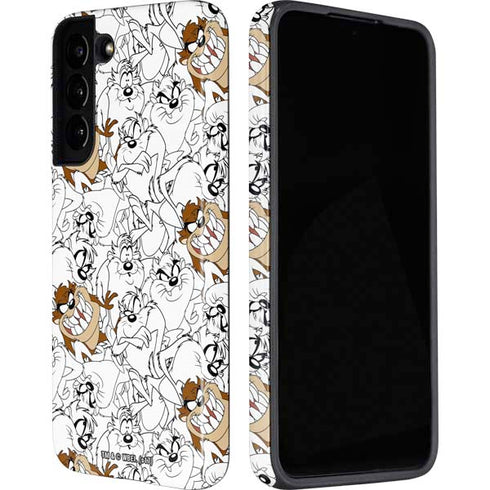 Looney Tunes Tasmanian Devil Super Sized Pattern Galaxy S22 Pro Case