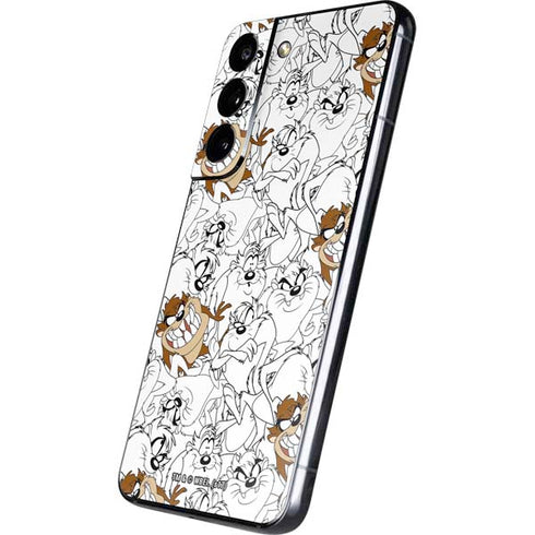 Looney Tunes Tasmanian Devil Super Sized Pattern Galaxy S22 Skin