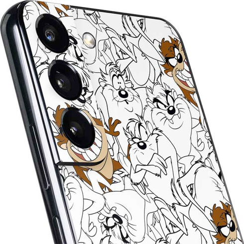 Looney Tunes Tasmanian Devil Super Sized Pattern Galaxy S22 Skin