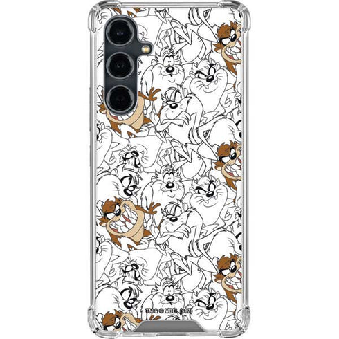 Looney Tunes Tasmanian Devil Super Sized Pattern Galaxy S23 FE Clear Case